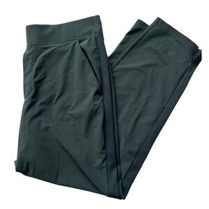 Athleta Womens Jogger Pants Green Elastic Waist Pockets‎ Sz 12 performance